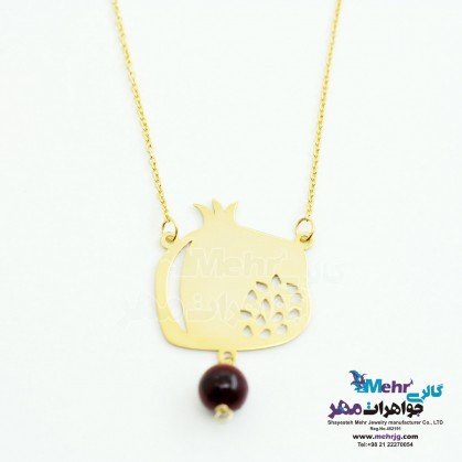 Gold Necklace - Pomegranate Design-MM0604